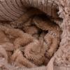 Fluffy Texture Warmth Cover Hat Neck Integrated Hat  Winter Season Outdoor Activities