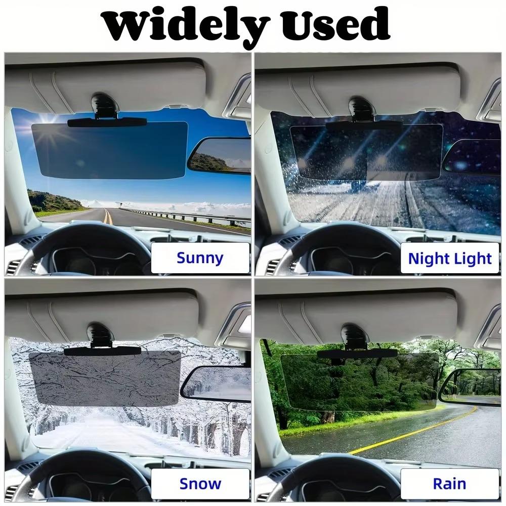 Universal Extender Clip On Sun Visor ABS Visor Extension  Traveling Driving Day Lights