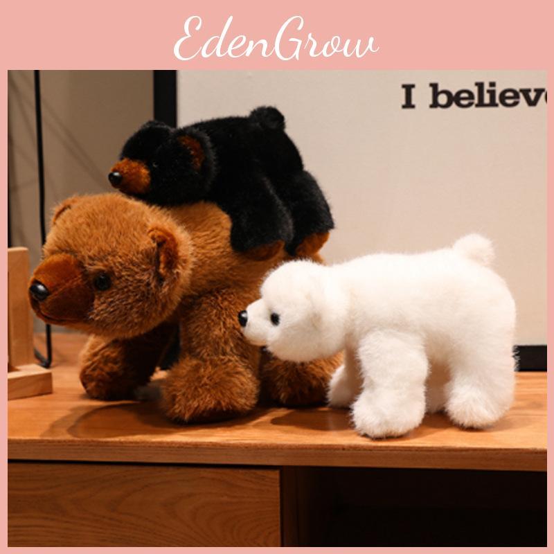 Bear Cartoon Plush Stuffed Animal With Long Pile Fur For Children Giving Gift