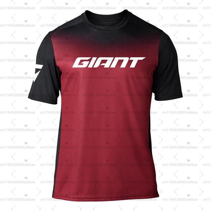 Giant Motorcycle Riding Short-Sleeved T-Shirt, Hot-Selling Fast Drying Breathable Shirt, BMX Mountain Bike MTB Jersey