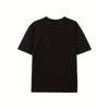 Bold Graphic Tee for Men - Stylish Casual Black Plus Size T-Shirt with Design, Perfect for Urban Adventures and Everyday Wear