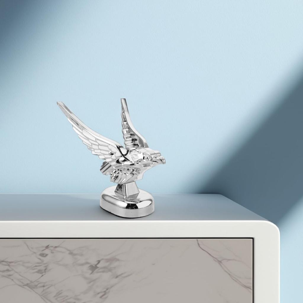 Unique 3D Eagle Hood Ornament Metal Car Hood Sticker Truck Decor Easy to Install Enhance Style