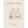 Insbobo Children's Vest 2025 New Style Girls' Winter Fashionable Top Baby Cute Autumn and Winter Warm Vest