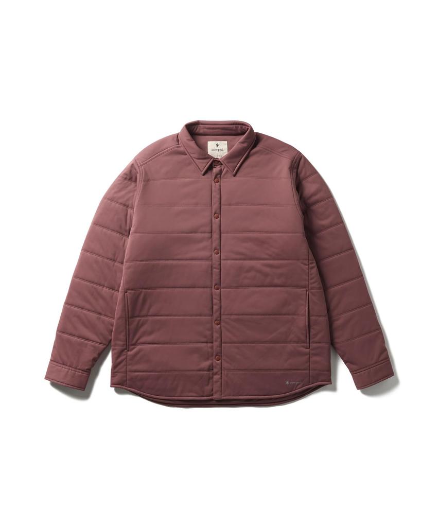 Snow Peak Flexible Insulated Shirt Long Light Size for Men and Women SW-25AU003, Sleeve, Brown, L,