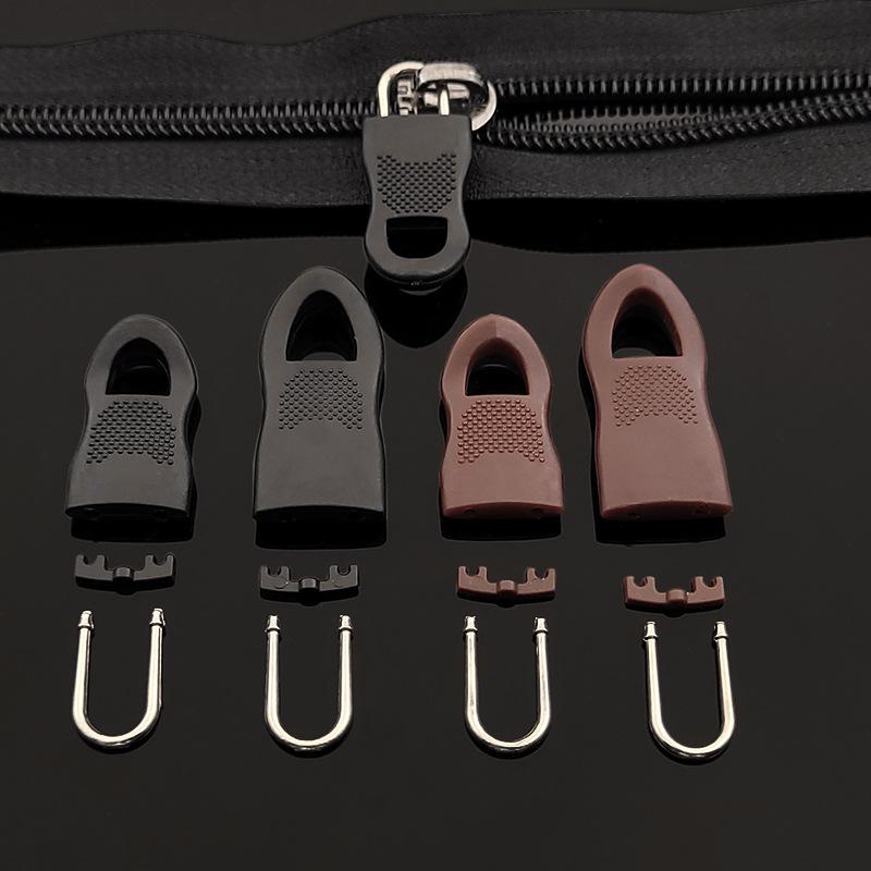 8Pcs Replacement Zipper Head Tool-free Removable Zipper Puller for Luggage Schoolbag End Fit Rope Tag Clothing Zip Fixer Broken