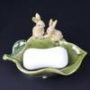 Creative Ceramic Soap Box For Bathroom Home Use Draining European Style Bathroom Soap Dishes Foyer Key Storage Ornament ZE660