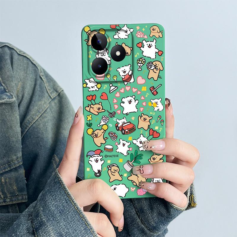 For Realme C51 RMX3830 C53 Note 50 RMX3834 Phone Case Funda Soft Silicone Sweet Painted Lovely Printed Protective Cover Coque