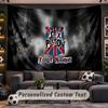 Wall Hanging Tapestry Custom NameSex Pistols Pattern Personalized Printed Fabric Wall Decor