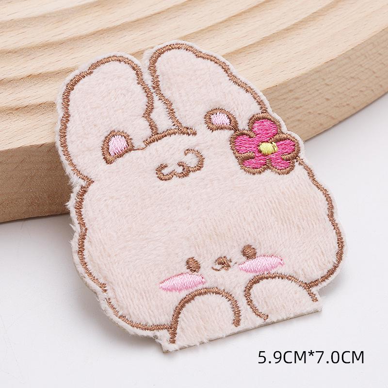 Self-Adhesive Cartoon Rabbit Patch for Down Jackets