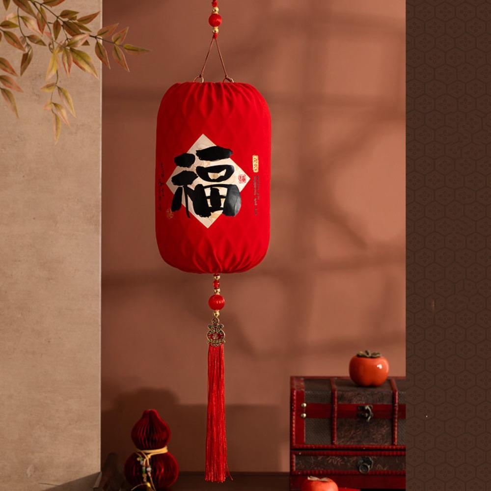 Red Snake Year Lantern Hanging Ornament New Year Hanging Lantern  Spring Festival