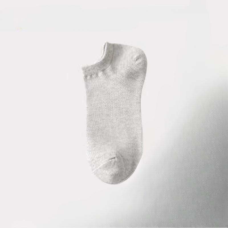 8 Pairs of Spring and Summer Four-season Women's Simple Fashionable and Sweet Morandi Solid Color Low Cut and Comfortable Socks