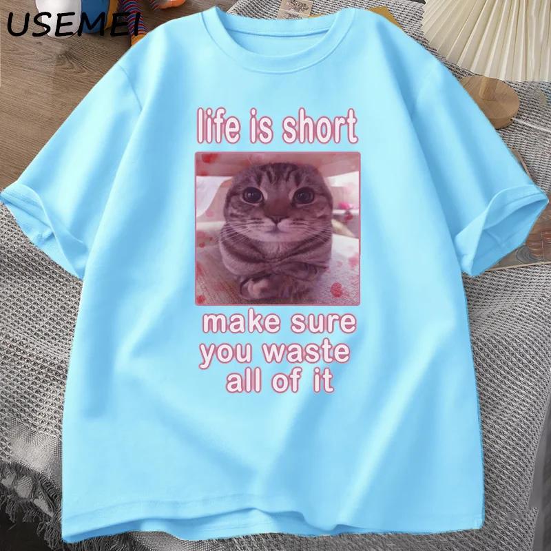 Funny Cat Meme Graphic Tees Cats Dank Memes T Shirt Funny Silly Cats T-shirt Men Women Casual Short Sleeve Tees Printed Tshirt