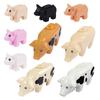 Compatible Mini Animals Building Blocks for Children MOC Farm Pig Swine Pigsty Model Building Blocks Bricks Kids DIY Toys 5pcs