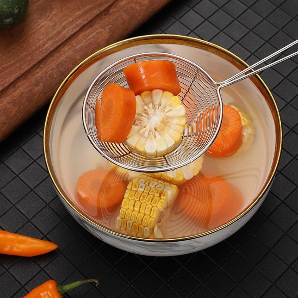 Red Handle Milk Tea Spoon Milk Tea Shop Essential Tapioca Scoop Pearl Spoon Filter  Kitchen Gadgets