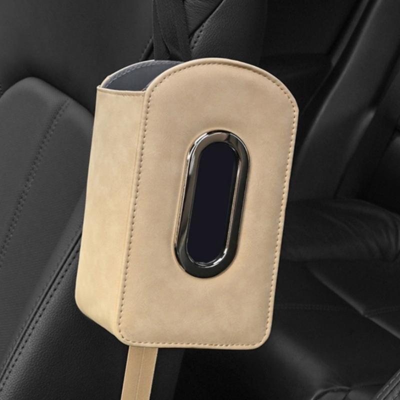 Elegant Car Seating Organizers with Tissue Holder, Space Saving Hanging Designs for Phone & Accessories Travel