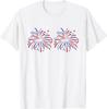 Lustiges Ich bin nur wegen des Feuerwerks 4. Juli Partner T-Shirt