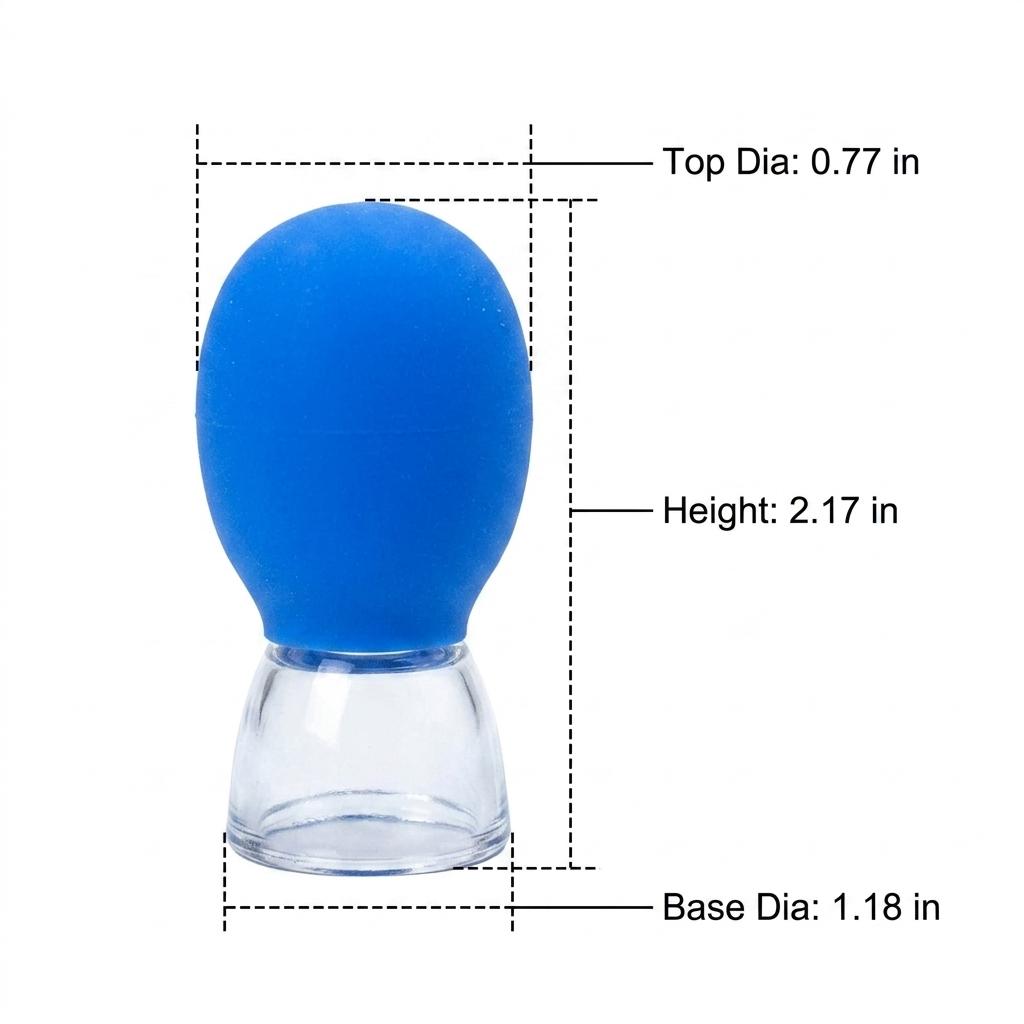 6xSilicone Cupping Device, Massage Cups for Facial Lifting & Skin Tightening, Mini Vacuum