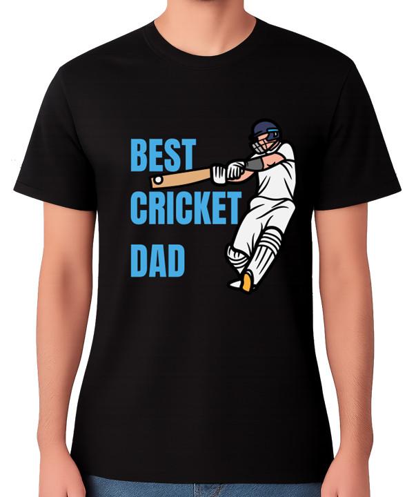 Best Cricket Dad T-Shirt Funny Father Sports Batsman Gift Unisex Tee XL