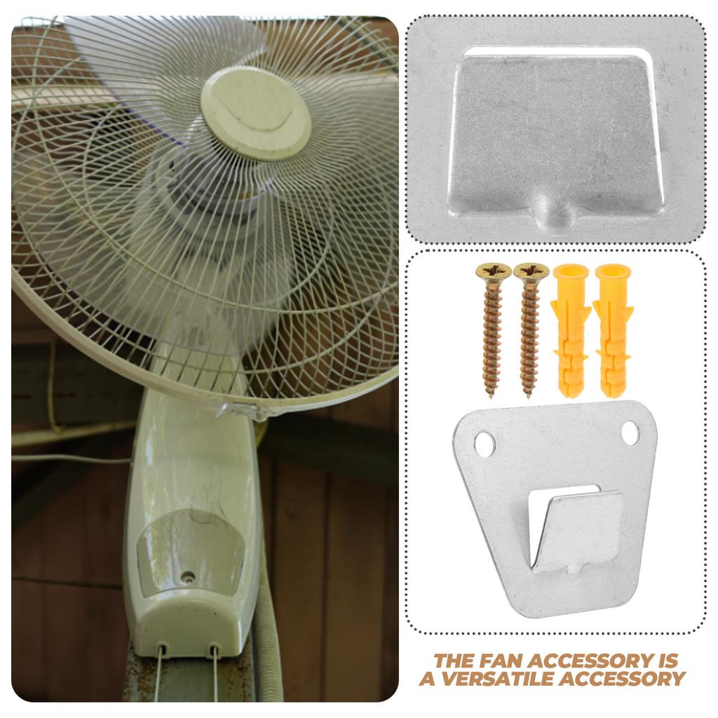 1Set Wall Mount Fan Bracket Steel Flat Bracket Sturdy Holder for Universal Electric Fan Mounting Replacement Accessory