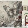 Ethereal Butterfly Shower Curtain - Delicate Bath Decor, Perfect for Those Who Love Soft and Nature-Inspired Designs