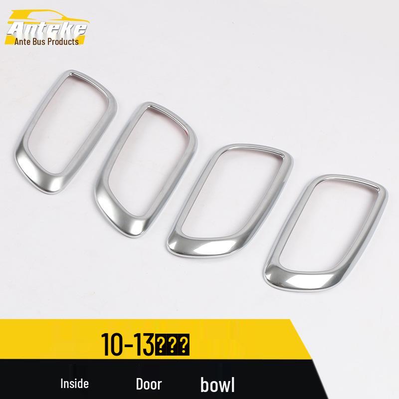 Dodge Journey 2010-2013 Interior Door Bowl Bright Ring Handle Decorative Frame Accessories