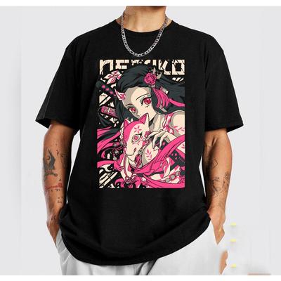 Zaomen You Bean  Demon Slayer Anime SpringSummer New Mens Casual Fashion Harajuku Style Y2K Unisex Tshirt