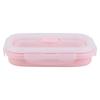 Portable Silicone Lunch Box Folding Microwave Safe Lunchbox Food Container
