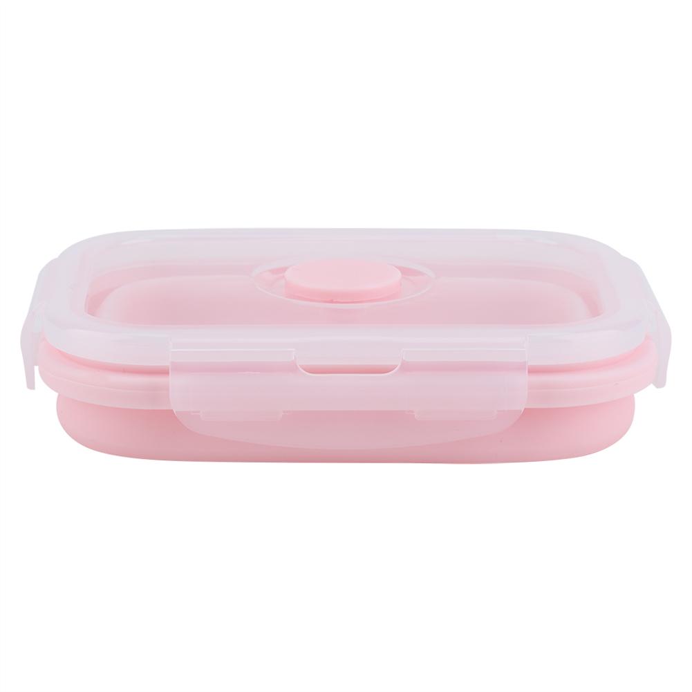 Portable Silicone Lunch Box Folding Microwave Safe Lunchbox Food Container