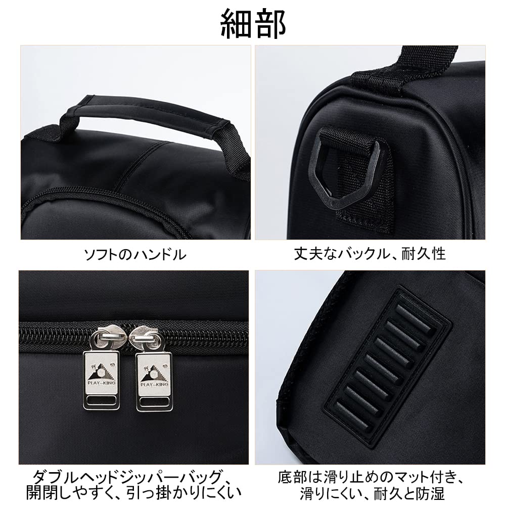 YUYAKESHI Lunch Heats Lunch 11L for Commuting and Outdoor Use Bag, USB-Powered, Insulated, Box, Capacity, Dual-Layer, Built-in Heater, (Black)