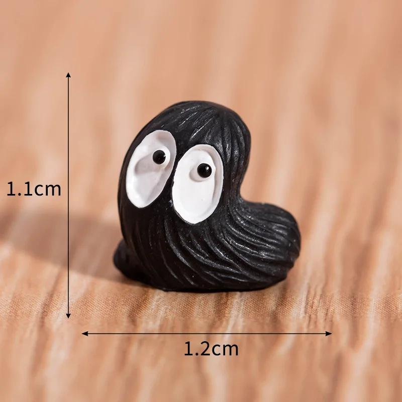 Милый Черный Угольный Эльф Мультяшная Смоляная Миниатюрная Фигурка Микро Пейзаж Мини Сказочный Сад Декор DIY Домашний Декор Настольный Декор