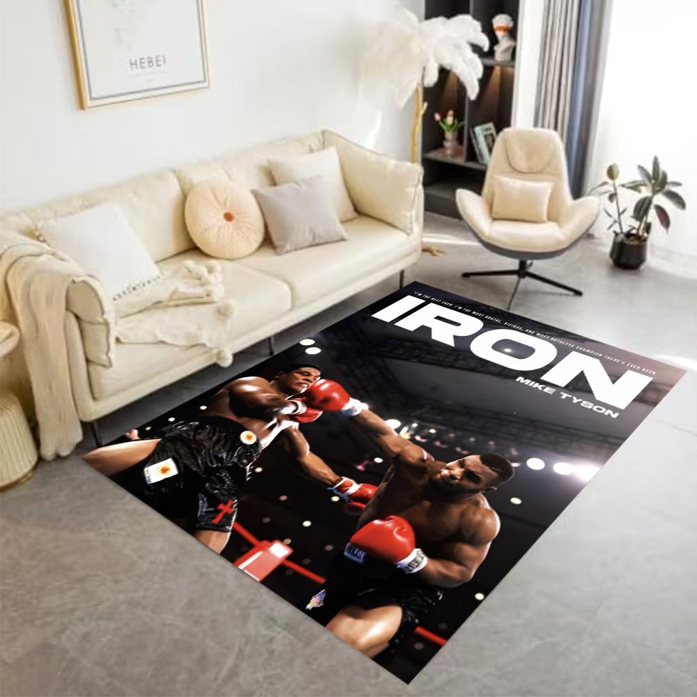 Tyson Mike Tyson Fighter Floor Rug Office Rug Suitable For Dormitory Dining Room Balcony Bedrooms Antislip Rug Anime Office Decor Spiritual Gift