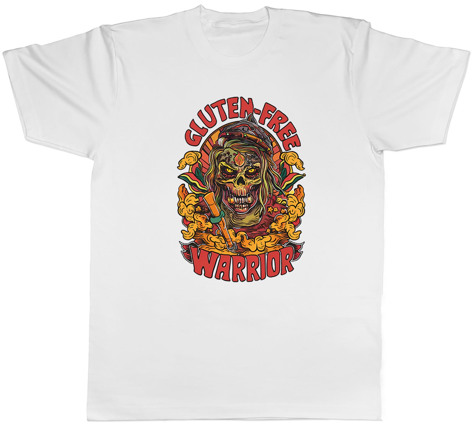 Gluten Free Warrior Unisexs TShirt Goth Skull Funny Tee Gift S