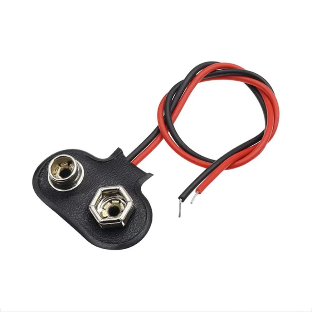 

10Pcs Battery Holder Battery Holder Clip Battery Connector Cable Battery Replacement T Type Soft Shell