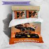 Set di biancheria da letto con motivo M-Max Verstappen per 3 persone, set copripiumino include copripiumino e federe, decorazione perfetta per la camera da letto per tutte le stagioni e regalo