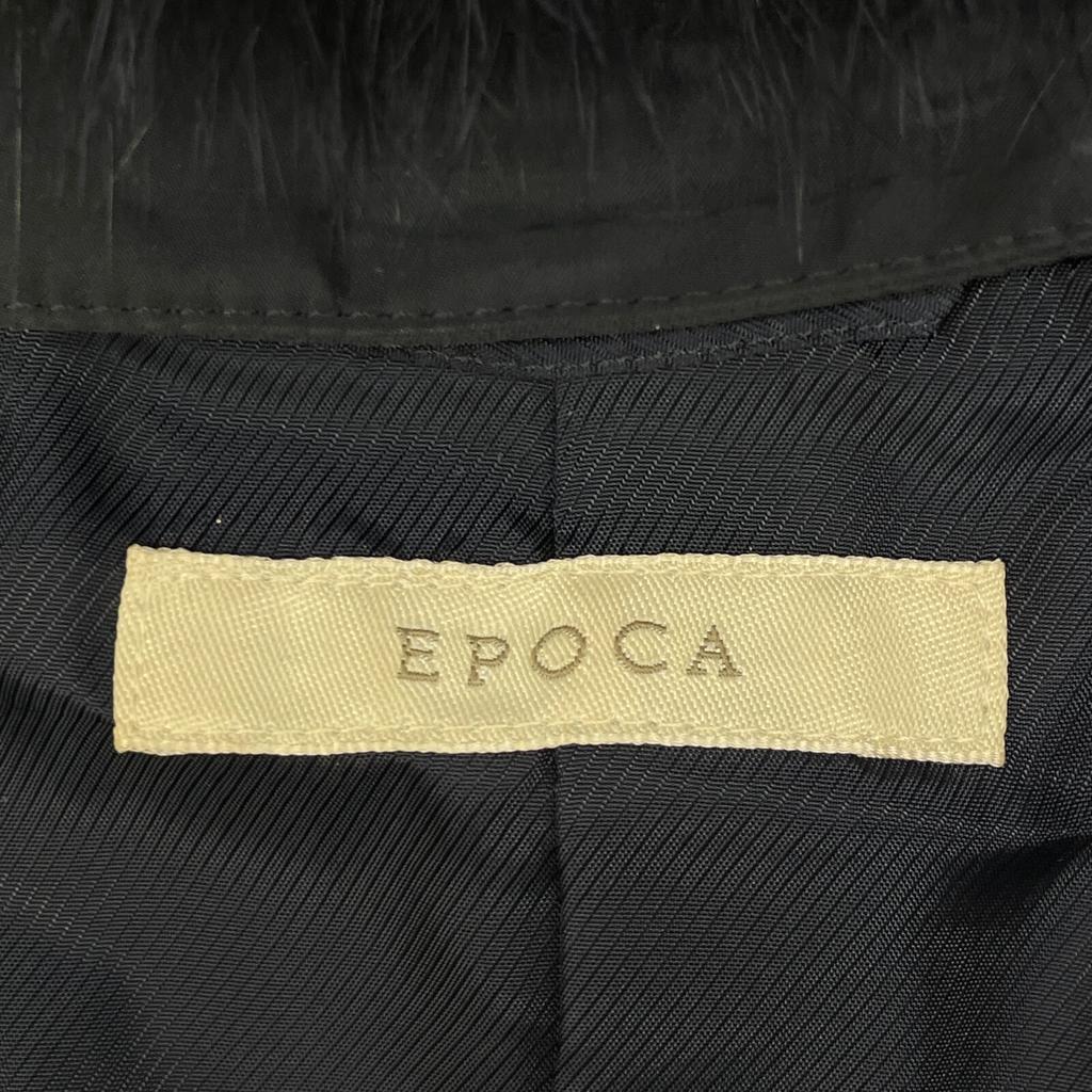 EPOCA Navy Blue Fox Fur Down Coat coat 44 NavyUsed