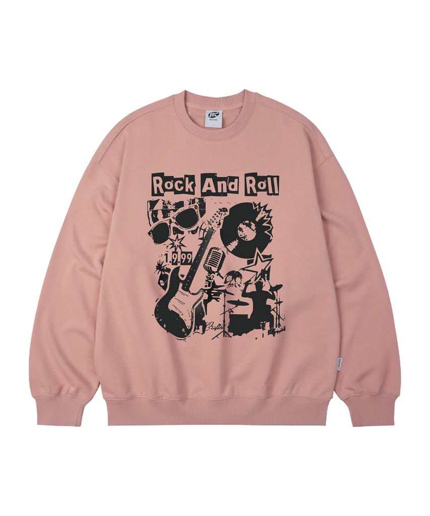 WILDROCK Rock Collage Oversized Sweatshirt_9 Col (A Type)