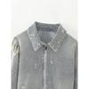 2025 Summer European & American Retro Women's Distressed Denim Jacket