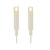 Unique Design Black Crystal Long Tassel Earrings for Women New Fashion Temperament Personality Cool Girls Party Jewelry