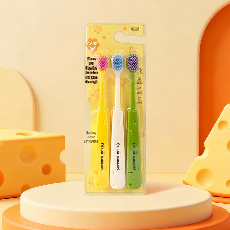 Southern Jieling Family Toothbrush Set: Soft Bristle, Colorful, Parent-Child, Dopamine-Stimulating