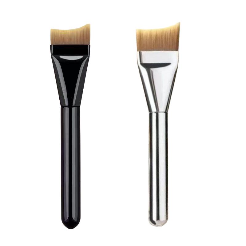 Ultra-Thin Fishtail Crescent Foundation Brush Set - Flat Head, Non-Powder Absorbing Beauty Tool