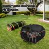 Mesh Pet Tunnel Toy Collapsible Cat Tunnel Tube Tent Safe Breathable Mesh Enclosure for Small Medium Pets Puppy Kitten Outdoor Indoor Play