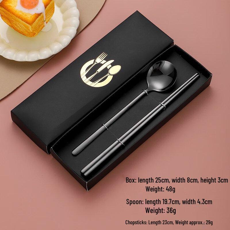 Набор палочек для еды и ложек Wutuo из нержавеющей стали 304