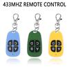 Universal 433mhz Copy Code Remote Control Garage Door Opener Wireless Transmitter 4 Key Duplicator Electric Door Key Copy Remote