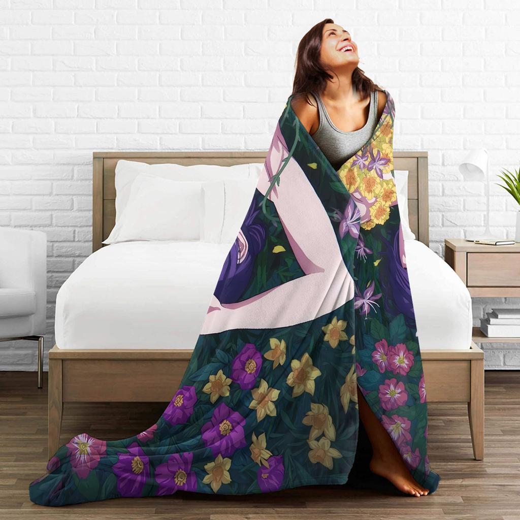 Reze Flannel Blanket Winter Super Warm Throw Blanket for Children Bedroom Aesthetic Bedspread Sofa Bed Cover