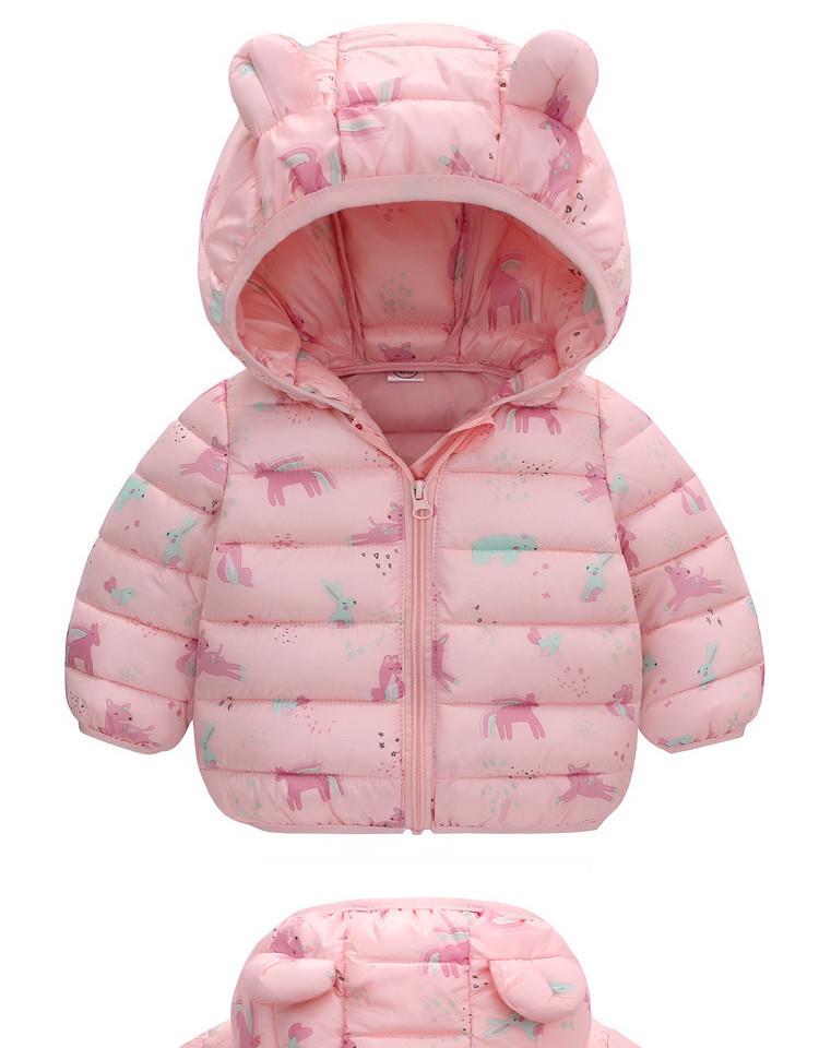 Kinder Cartoon Daunen Baumwolljacke für Herbst & Winter - Leichte Jungen & Mädchen Klein/Mittel Mäntel