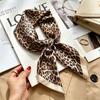 Spring and Autumn thin flight attendant occupation small scarf headscarf small square scarf female foreign style literary Korean versatile cartoon sil