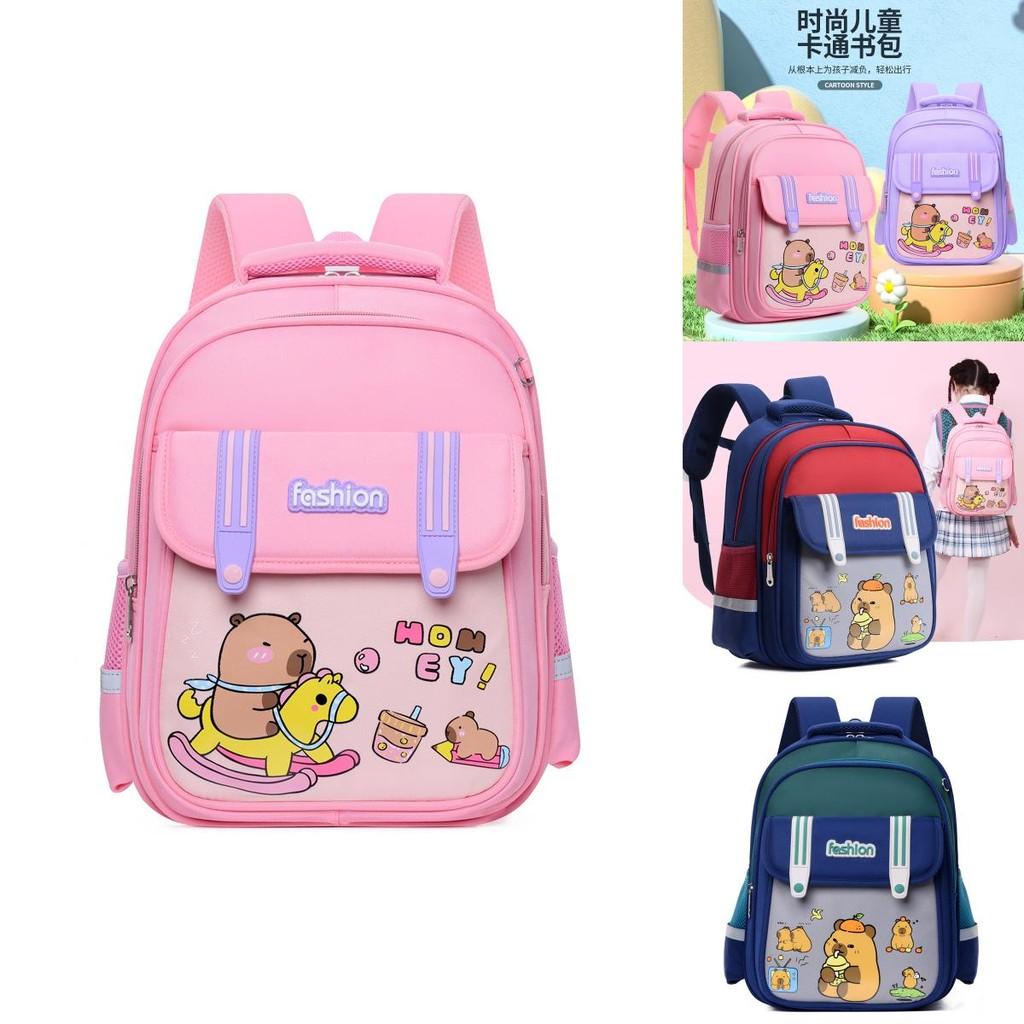 Adorable Capybara Backpack For Kindergarten Kids Lightweight Comfortable Design For Boys And Girls
