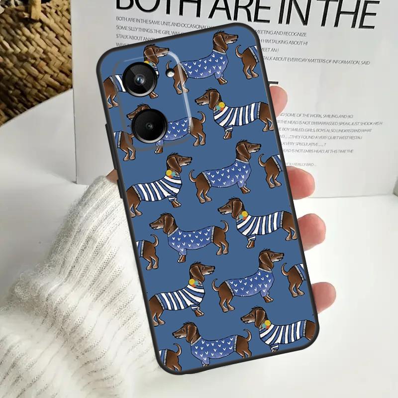 Dogs Dachshund Cute For Realme 15 Pro 10 11 12 13 14 Pro Plus C67 C65 C63 C61 C55 C53 C51 C35 C71 C75 GT7 Case