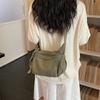 Solid Color Large Capacity Tote Bag Women's Shoulder Bag Commuter Lightweight Crossbody Bag