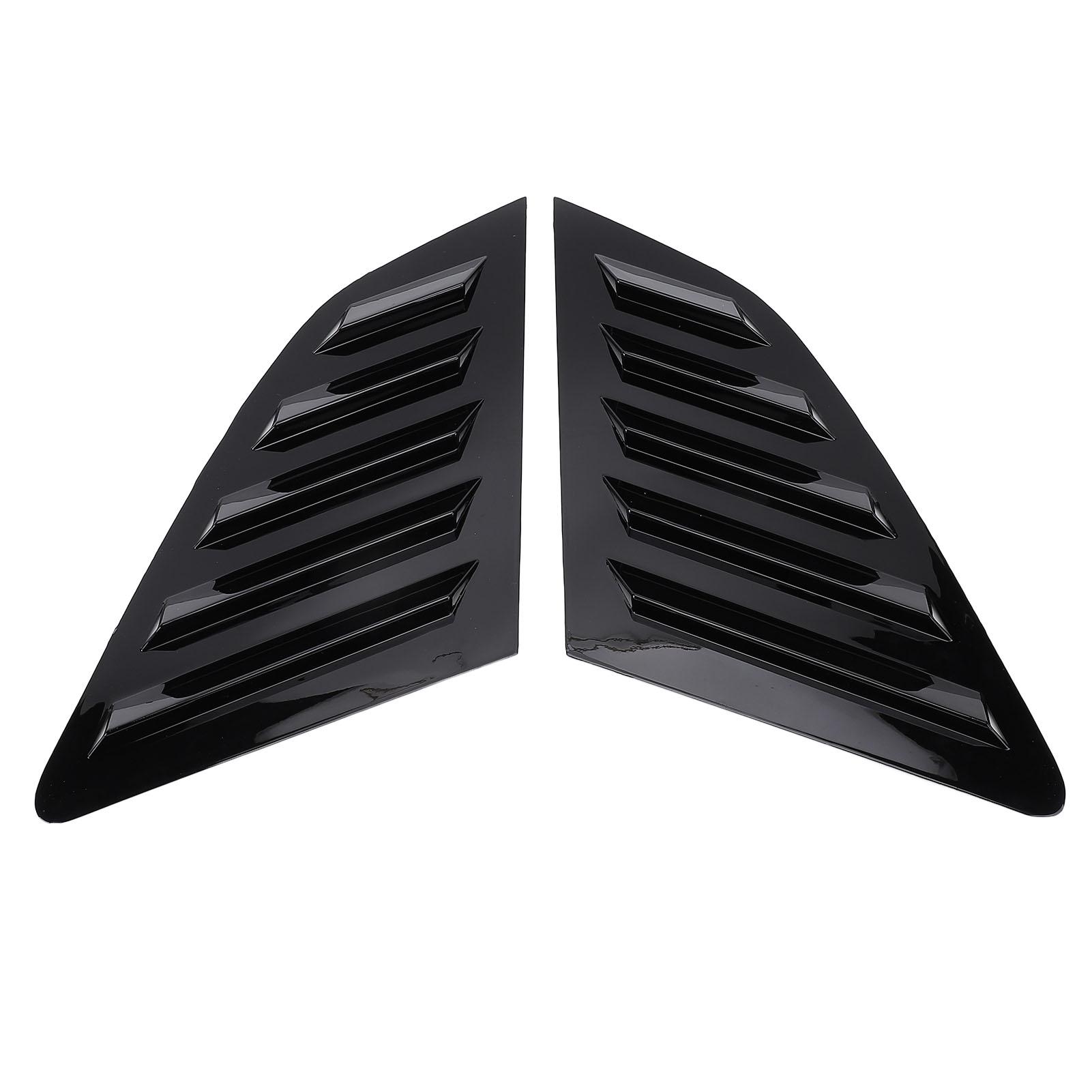 

Car Rear Window Air Vent Scoop Shade Cover Scratch Proof Rear Side Window Louver Cover Sporty Look for 8V Hatchback 2014 To 2020